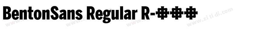 BentonSans Regular R字体转换